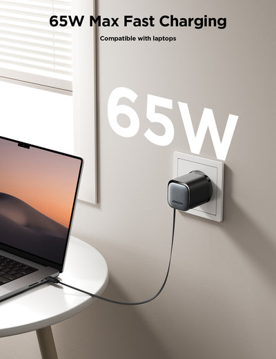 3in1 65W Fast Charger + With Retractable USB C Cable