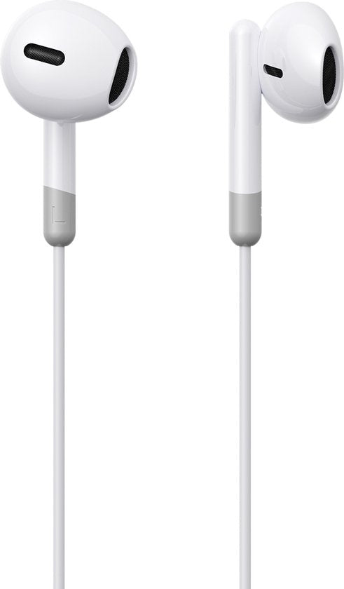 Joyroom In Ear Oordopjes met Microfoon - 3.5mm AudioJack - 120cm Kabel - Wit