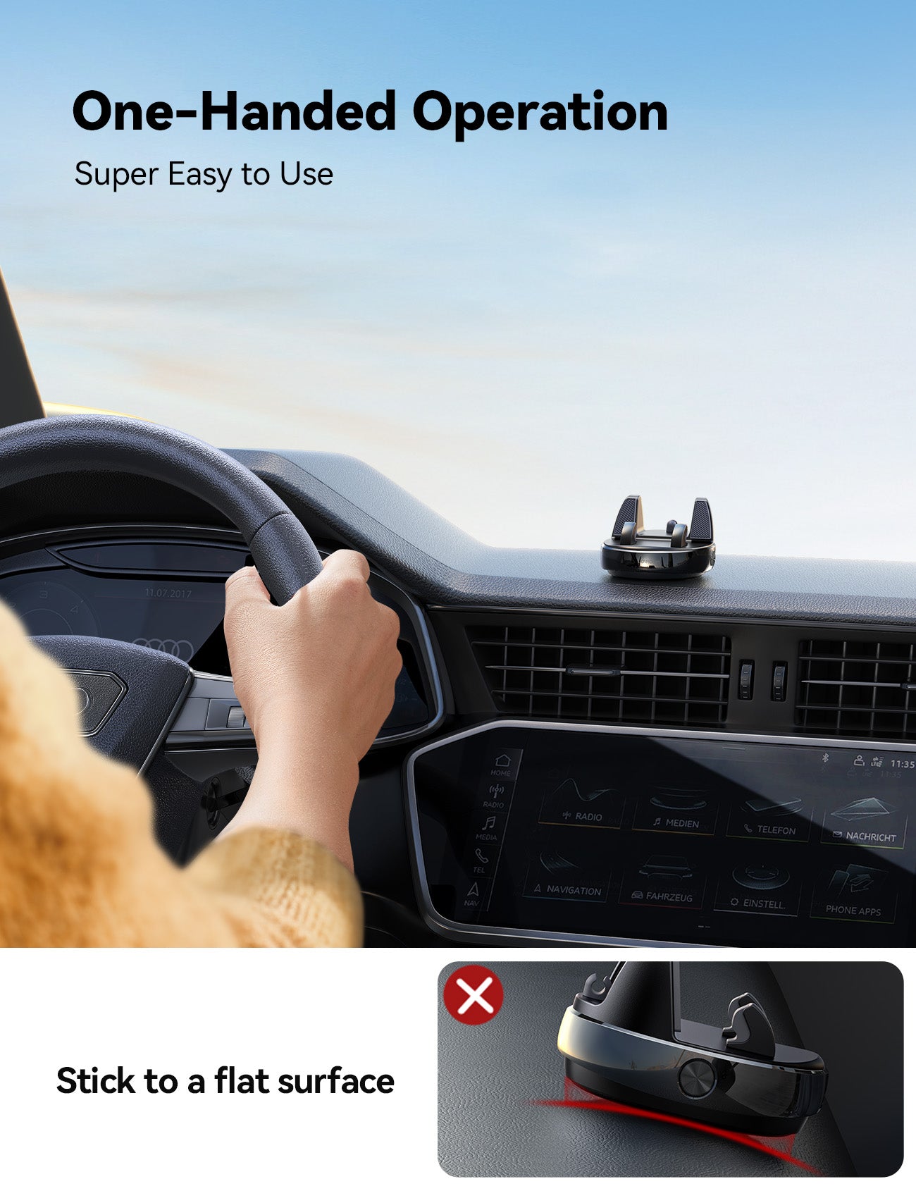 Dashboard Phone Holder 360 degrees turnable