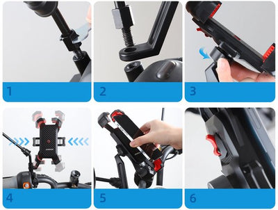Universele Telefoonhouder voor Motor - 4.7-7 inch - Joyroom