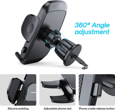 Joyroom - Telefoonhouder Auto Ventilatierooster - 360° Roterend - Zwart
