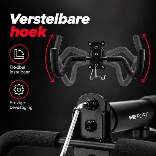 Wieport Pro Fiets Ophangsysteem - Voor Racefiets & Mountainbike - Max 30kg