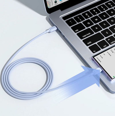 Joyroom S-CC100A14 - USB C naar USB C Kabel 100W - 1.2m - Blauw