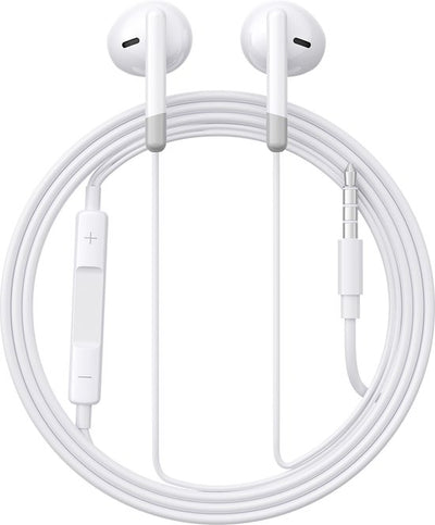 Joyroom In Ear Oordopjes met Microfoon - 3.5mm AudioJack - 120cm Kabel - Wit