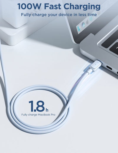 Joyroom S-CC100A14 - USB C naar USB C Kabel 100W - 1.2m - Blauw