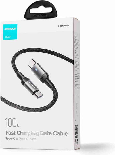 JOYROOM USB C naar USB C Kabel 1.2m 100W PD Zwart