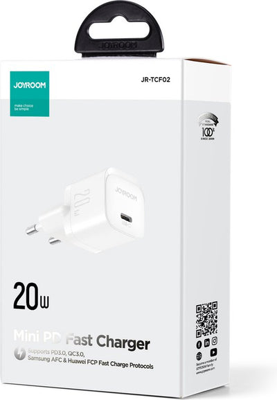Joyroom 20W mini oplader - USB-C poort - Wit