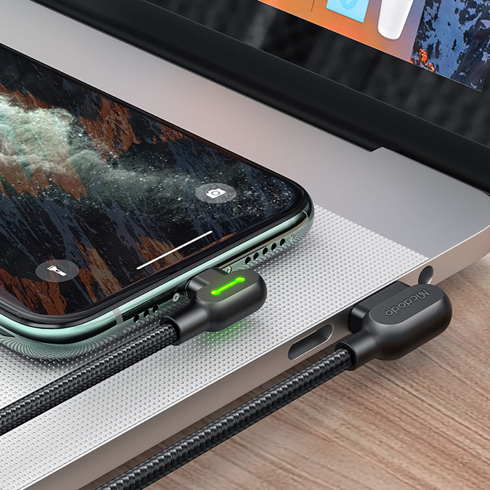 USB A to Lightning Cable - 90 degrees