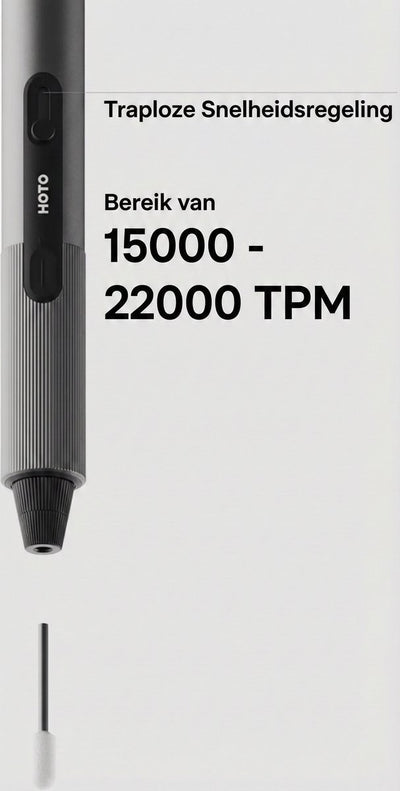 HOTO SnapBloq - Mini Roterende Tool - Graveerpen - 22.000 RPM - 38 Accessoires - Draadloos