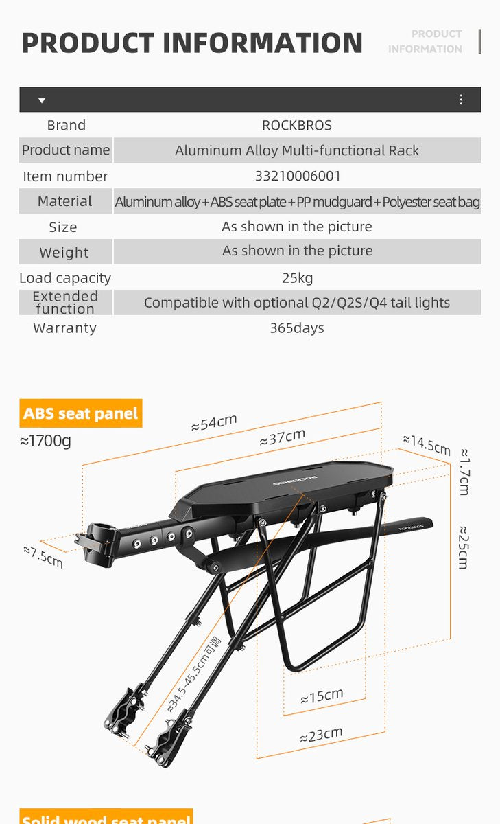 Bike luggage carrier - Mountain bike