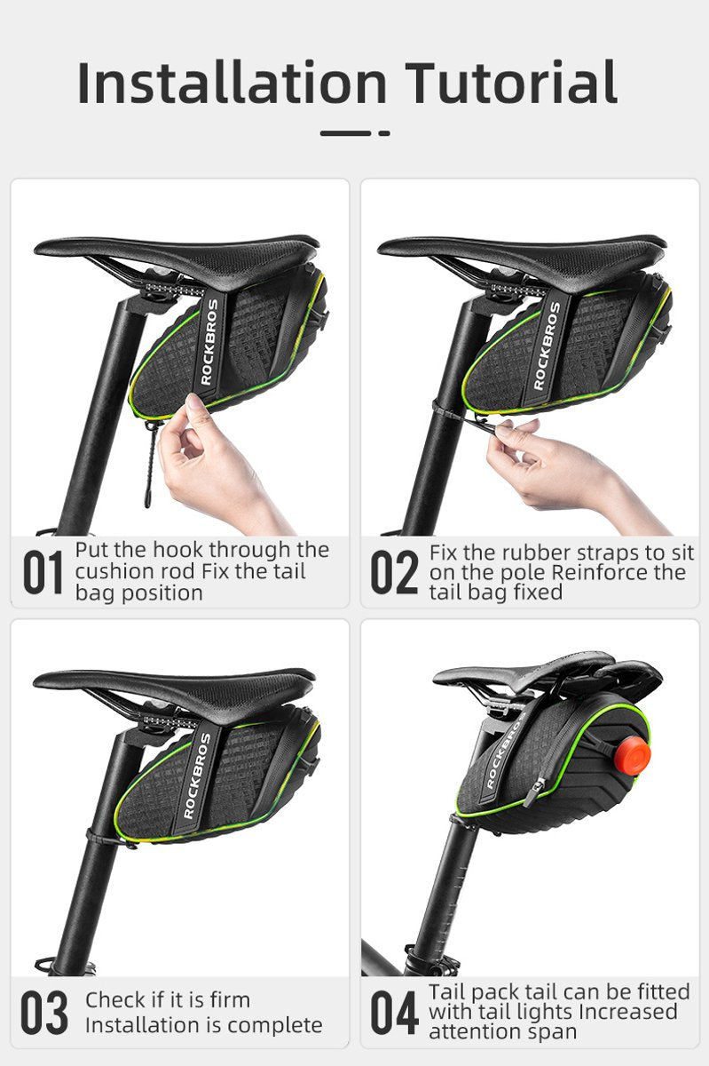 Bike Saddle bag - With LED