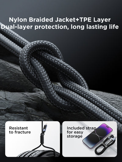 USB C to Lightning Cable - 20W Fast Charger with Display