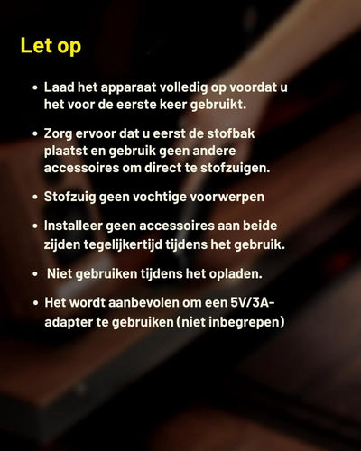 Pro Handheld vacuum cleaner with compressor