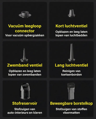 Pro Handheld vacuum cleaner with compressor