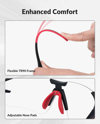 Bike glasses - Black/Red