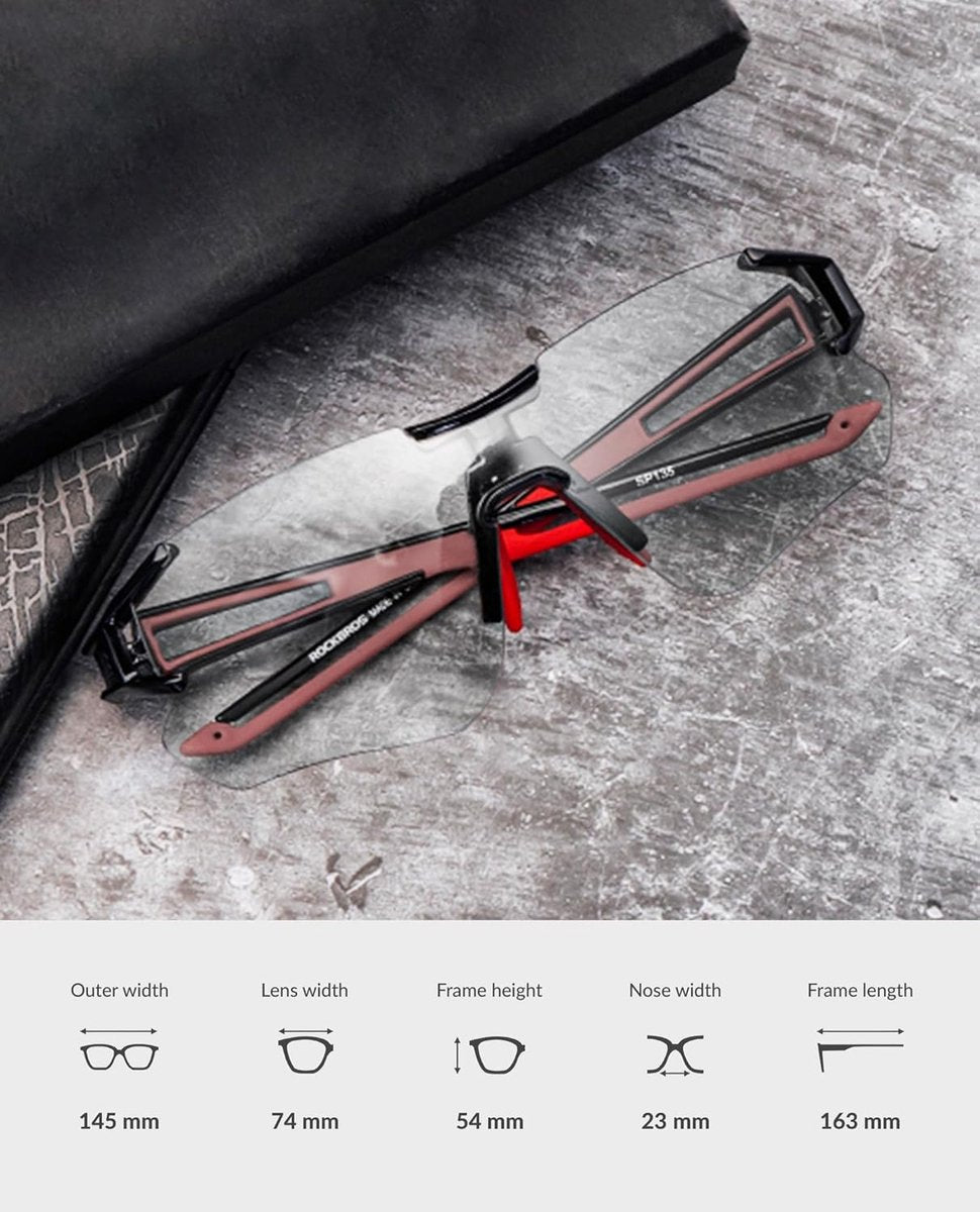 Bike glasses - Black/Red