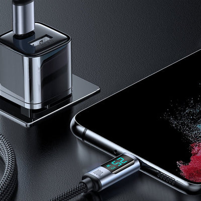 USB C naar USB C Kabel 100W met Display