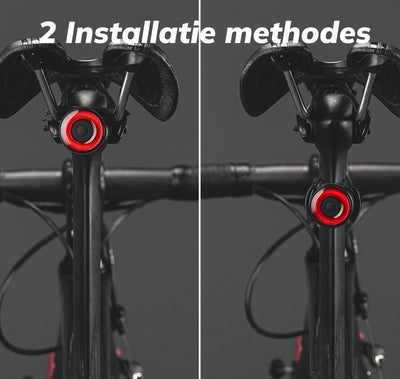 Smart Bike Tail Light with Brake Sensor - 90 lumen - Rechargeable - IPX5 Water Resistant