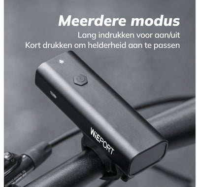 LED Fahrradlicht - 800 Lumen - Wiederaufladbar - IPX6 Wasserdicht