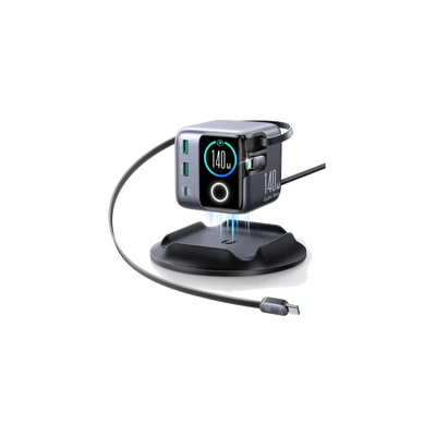 5-in-1 snellaadstation 140W met 0,8M USB-C-kabel