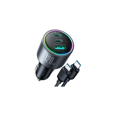 Car charger 120w with 100W USB-C cable