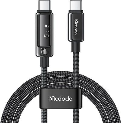 Cable USB-C to USB-C 240W with OLED Display - 1.2M