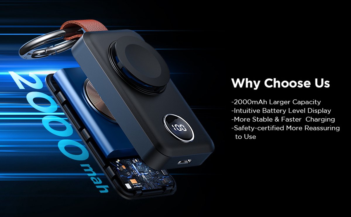 Powerbank 2000mAh for Apple Watch