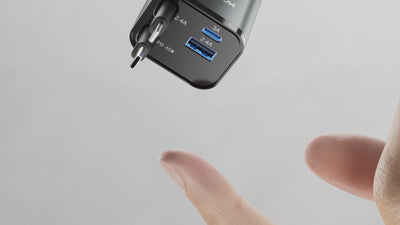 4in1 Car Charger 65W with Retractable USB C & Lightning Cable