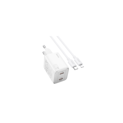45W fast charger - 2-in-1 Charger with USB-C to lightning cable