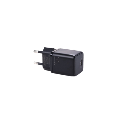JOYROOM Mini USB C Adapter mit Type C Kabel - 25W Schnellladegerät - Schwarz