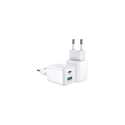 JOYROOM Mini USB C und USB A Adapter - 30W Schnellladegerät - Weiß