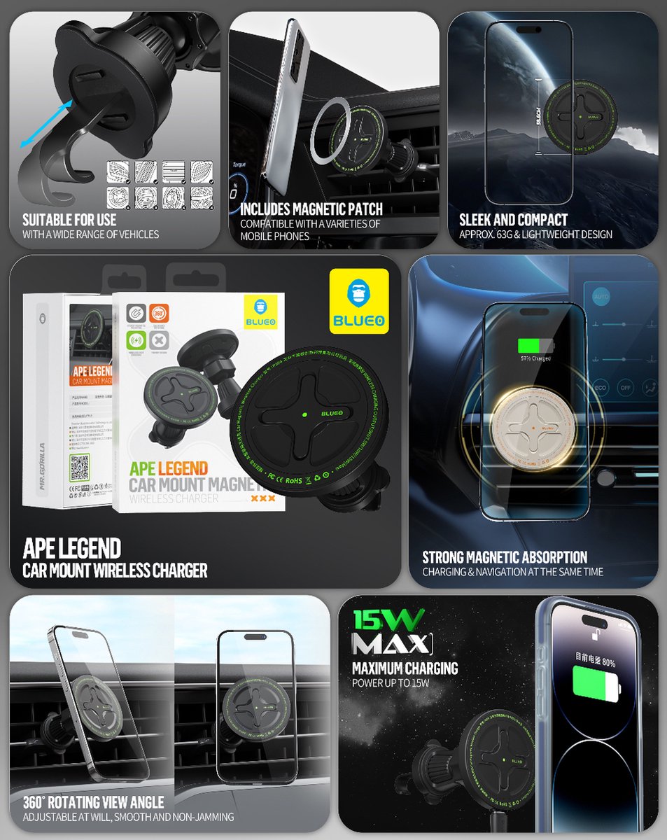 Car Phone Holder - Air vent - Magsafe